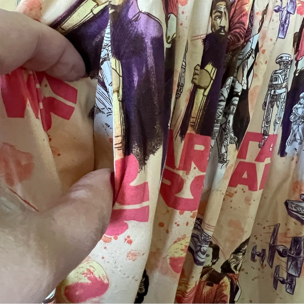 Star Wars her Universe Skirt Sz S Gathered Waist Full all over Star Wars Pattern - Picture 4 of 8